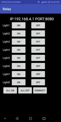 RDL 8 Channel WiFi Relay Application v 4.0 android App screenshot 0